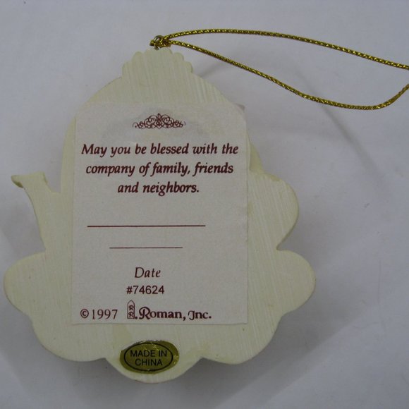 Vtg The Teapot Ornament Now & Forever Christmas Traditions From Roman Inc 1997 - Picture 2 of 10
